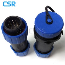 SP2110/P12-S12 12 핀 방수 커넥터 IP68 와이어-투-와이어 전원 광섬유, 한개옵션0