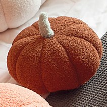 호박 쿠션 귀여운 북유럽 거실 미용실 미니 수입 쇼파, 어두운 갈색, 35cm