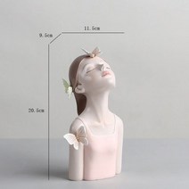장식 곰 동상 장식품 조각 거실 대형 트레이 소품 장식 선물 인형 책상 장식 방 침실 장식 귀여운 소녀 홈 액세서리 수지 페어리코어 미니멀리스트 트레이 장식 동상 레드, s 라이트 핑크