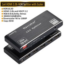 3d안경 클립형 쓰리디안경 4d안경 2023 1x8 4K UHD HDMI 분배기 2.0 1x2 HDCP 2.2 HDR XBox PS4 pro 용 1x4, 06 ZY-H200_01 EU  Power Plug