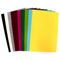 두툼펠트 3T 비접착 10가지색 만들기재료 꾸미기재료 펠트공예 예술작품 인테리어소품, 와인