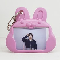 삼공방 네컷 앨범 인생 사진 캐릭터모양 키링 포토북, 토끼[분홍]