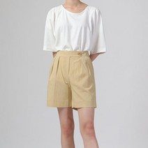 아이우먼 빅사이즈 108 데일리린넨밴딩숏팬츠 DMDF026
