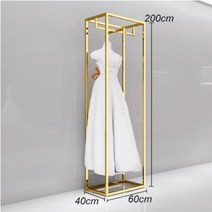 웨딩 드레스 랙 하이 엔드 디스플레이 바닥 장착 골드 스튜디오 다리미 의류 샵 행어, 17 17