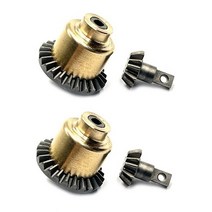 FMS FCX24 2 세트용 금속 스틸 전후방 차축 차동 1/24 RC 크롤러 자동차 업그레이드 부품 액세서리, 01 As Shown