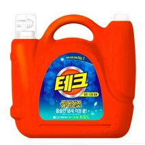 테크 실내건조 액체 세제 드럼용 일반용 코스트코 운동화 운동복 땀냄새 특유취 세탁 세제, 테크 실내건조 액체세제 8.02L