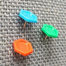 팬시 컬러 육각 디자인 볼록 파티션 압정 앞정