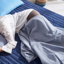 리빙홀세일 시어서커 홑이불 S-SS_시원한 얇은 면 이불 여름 침구 겹이불/홑이불, 그레이