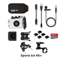 4k 플러스 액션 카메라 HD 오토바이 자전거 바디 헬멧 스포츠 캠 와이파이, Sports Kit, Ghost 4K PLUS
