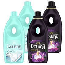 다우니 초고농축 섬유유연제 실내건조 1L x 2개 + 미스티크 1L x 2개, 1세트