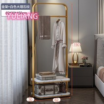 금장 선반식 행거 골드 옷걸이 침실 선반 간이 거실 스탠드 인테리어 디자인 옷장, 53cm 더블 b타입