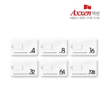 액센 U35 카드형 메모리USB 4GB~128GB [화이트], 64GB