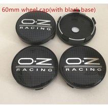 자동차 차량용 휠 허브 센터 캡 배지 커버 엠블럼 스티커 악세사리 56mm OZ 로고 4 피스, 17 60mm lattice silver2