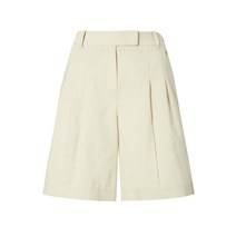 22SS [populet]베이지 턱장식 면혼방 밴드반바지 WWPA2B371I1