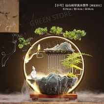 인공폭포 실내 인공 분수대 물소리 천연가습기 폭포, A44-SmallRainCurtainZenSiMagi분