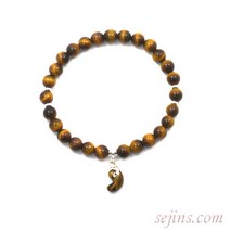 백제곡옥 황호안석 금전운 행운석 팔찌 HSMA-125