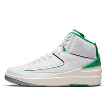 (국내매장판) 나이키 에어 조던 2 레트로 화이트 그린 남성 운동화 신발