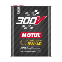 모튤 300V 컴피티션 5W40 합성유 엔진오일 교환 에스테르계 레이싱용 하이엔드급 2L, 2개, 2000ml