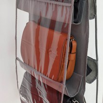 보냄 가방 수납걸이 6칸, 1개, 블랙