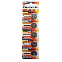 파나소닉 리튬건전지 CR2032.3V.5개 리튬이온배터리 배터리리필 건전지, 1