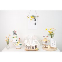 [소장용] 백일상대여 보다 저렴 예쁜 셀프 백일 촬영 돌상 100일상 상차림 키트 첫돌 백일, 03.들국화