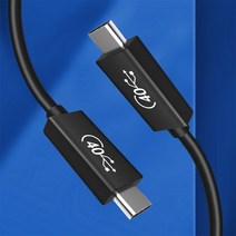 GEN3 C타입 썬더 볼트3 호환 100w 40 Gbps 5A PD 케이블 넥스원 5K, USB4-0.5M(블랙)
