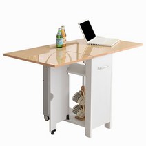 뉴600 접이식 식탁 확장형 이동식 테이블 기능성 식탁, 블랙