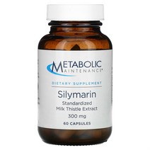 Metabolic Maintenance 메타볼릭 메인터넌스 실리마린 스탠다드 밀크 씨슬 추출물 300mg 60캡슐