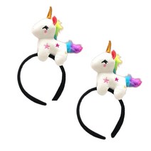 리빙듀오 파티머리띠 할로윈 인싸템 인생네컷 소품 2개 한세트, 26.유니콘별머리띠 화이트(203)