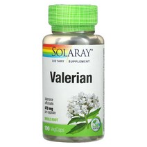 Solaray Valerian 470 mg 100 VegCaps, One Color, One Size