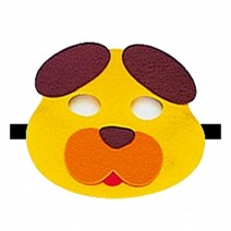 청양토이 동물가면띠 20종 중 택1 역할놀이동물머리띠, 강아지