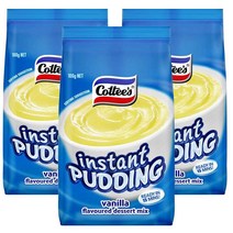 Cottees Instant Vanilla Pudding 코티스 인스턴트 바닐라 푸딩 믹스 100g 3팩