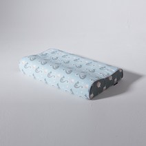 슬립스파 어린이굴곡베개 라텍스 베개 유아베개, 어린이굴곡베개+방수속커버+아기다람쥐