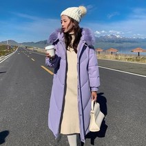 모피 카라 여성 패딩 점퍼 야상 긴 코트 면 롱 자켓 후드 코튼 여자 미들 바람막이 미드