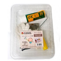 페인트통 페인트 부자재 벽지.벽면용 리폼세트 간단세트 붓 장갑 로라