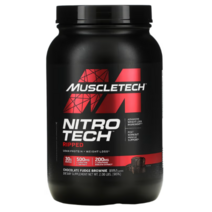 MuscleTech Nitro Tech Ripped Lean Protein Weight Loss Chocolate Fudge Brownie 2 lbs (907 g), 1개