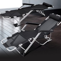 조아캠프 릴렉스 침대의자 특대형, 1개, 네이비