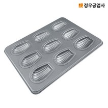 정우 실리콘 코팅 깊은 마들렌틀 부채 9구 [홈베이킹 깊은마들렌판 정우공업사], 1개