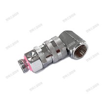 엔에스 코리아 국산 원터치 ㄱ자 회전자 호스 꼬임방지 카플링 분무기용 호스릴 꼬임풀이 카플러, 10/13mm 겸용