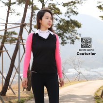 냉감/흡한속건소재 안토 볼레로토시 볼레로이너 빅사이즈 맞춤 팔토시 골프볼레로, 2. 흡한속건 싱글스판 볼레로, M, 형광핑크