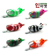 씨타임 스타프로그 배스 가물치 개구리 루어 낚시 웜, 씨타임스타프로그 블랙