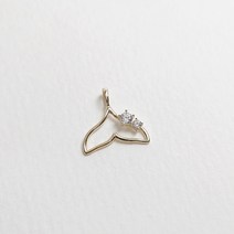 에버링 14K 펜던트 행운의 고래 꼬리 별빛달빛_PQPK4001 Gold Pendant Gift