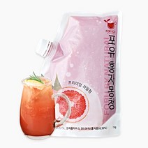 [아이스박스포함]포유 냉동 홍 자몽청 1kg 수제 과일청, 1개