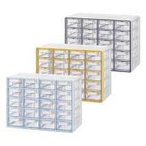 다용도정리함 시스맥스 UP 시스템 멀티박스 소형 20단 다용도 수납_[230202EA], 옐로우