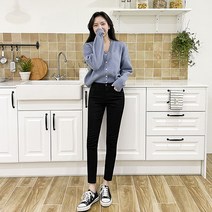 토마토팩토리 여성용 키작녀 스판 스키니진 데일리 팬츠(5color)