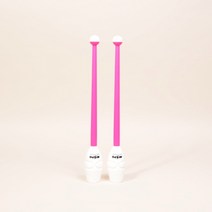 니스포 리듬체조곤봉 주니어 36cm 멀티컬러 리듬체조, 화이트ㅣ핑크 주니어곤봉멀티