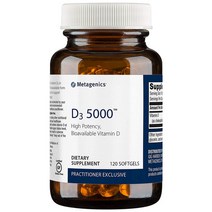Metagenics 메타제닉스 비타민 D3 5000IU 본 서포트 120캡슐, 1개, 1