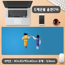 YN 드래곤볼 마우스패드 장패드 모음 게이밍 사무용 캐릭터 손오공 배지터 초사이언 피콜로 부루마 인조인간18호, 1개, 옵션16 드래곤볼 마우스패드 800x300mm