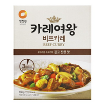 대상 PARTSCANNER 청정원 카레 여왕 비프카레 160g 1인분, 6개