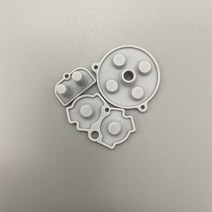 고품질 색상 게임 액세서리 고무 패드 버튼 실리콘 게임보이 어드밴스 gba용, 한개옵션1, 03 Light grey